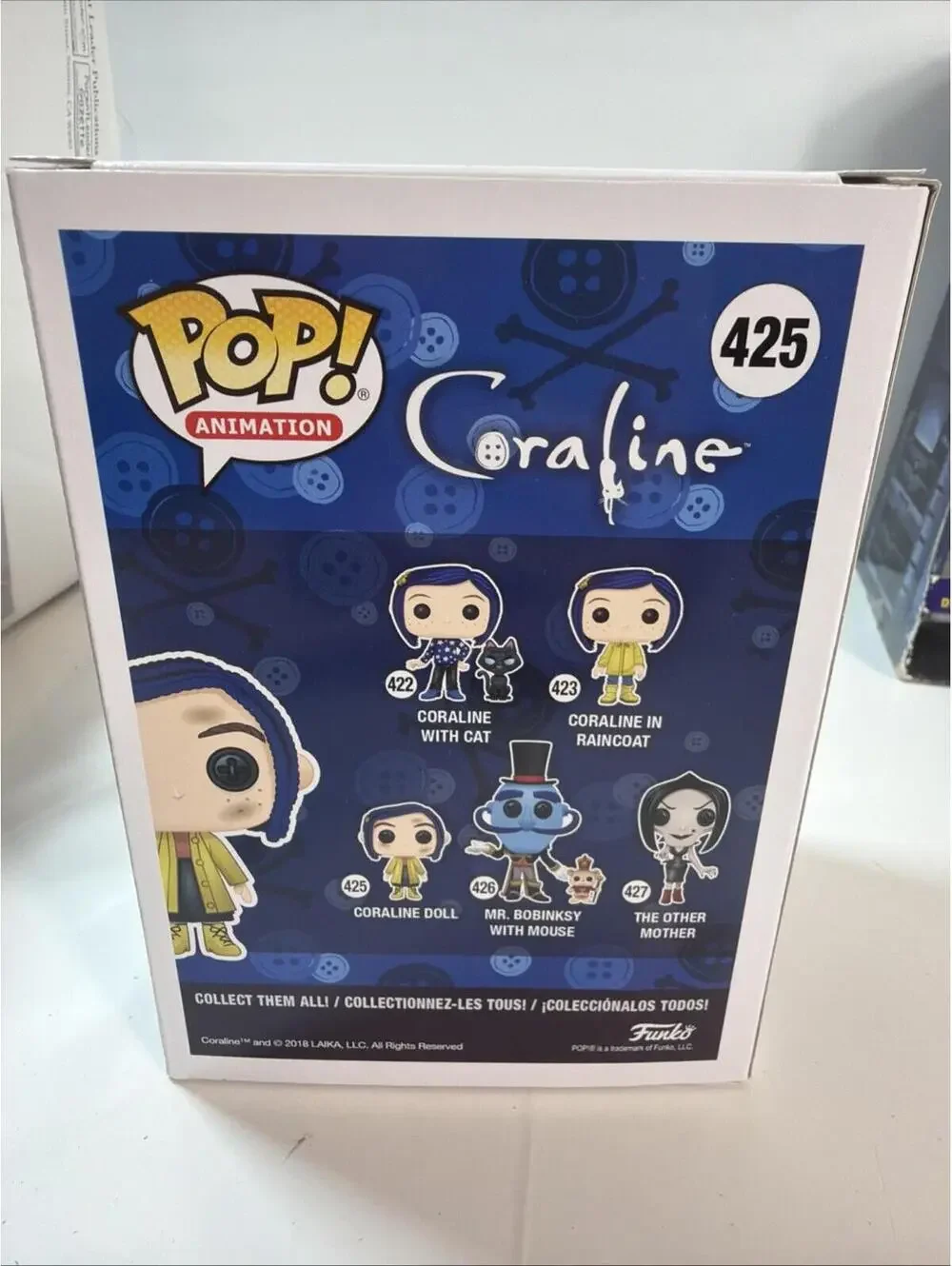 Funko Pop! Vinyl:‎ Coraline - Coraline Doll #425 w/ Protector NEW Figure